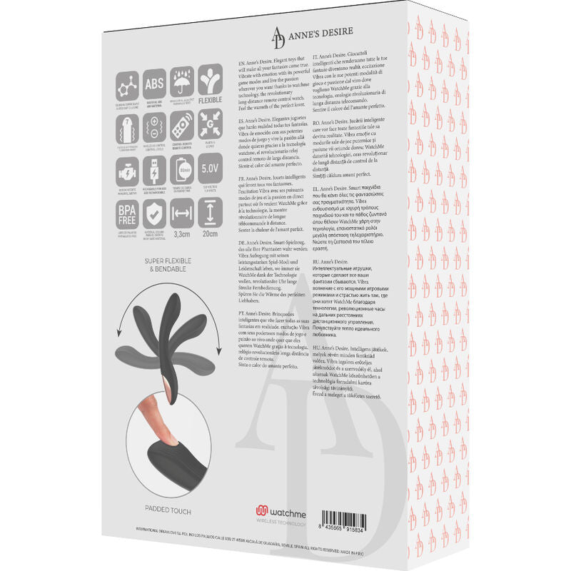 Anne'S Desire - Curve Tecnologia De Controle Remoto A Watchme Preto