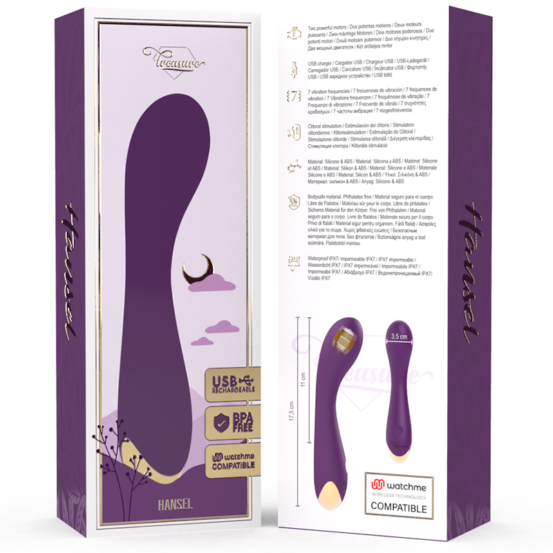 Treasure - Hansel G-Spot Vibrator Watchme Wireless Technology Compatível