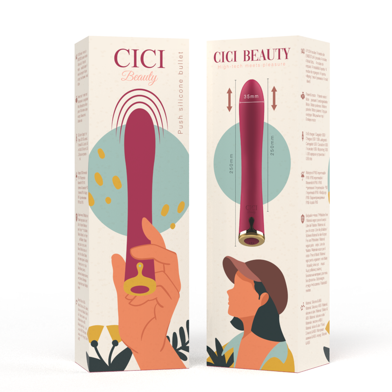 CICI BEAUTY - VIBRADOR EM SILICONE PREMIUM UP & DOWN