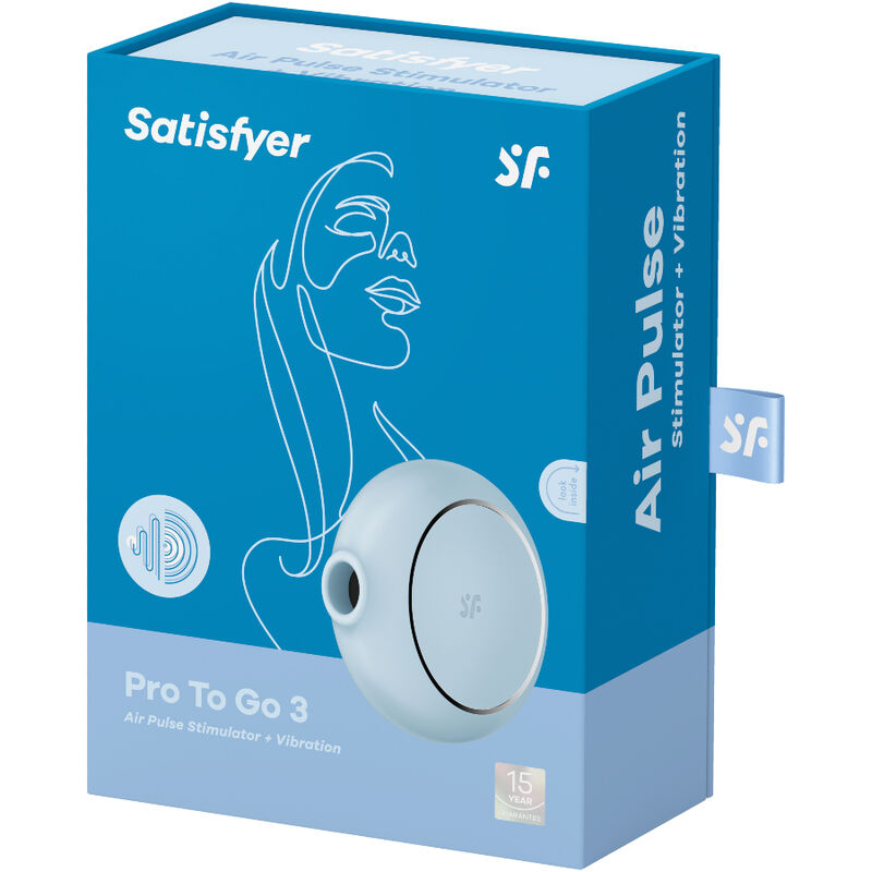 SATISFYER - PRO TO GO 3 ESTIMULADOR E VIBRADOR DUPLO PRETO