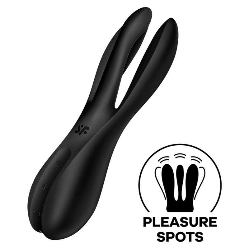 SATISFYER - THREESOME 2 VIBRADOR PRETO