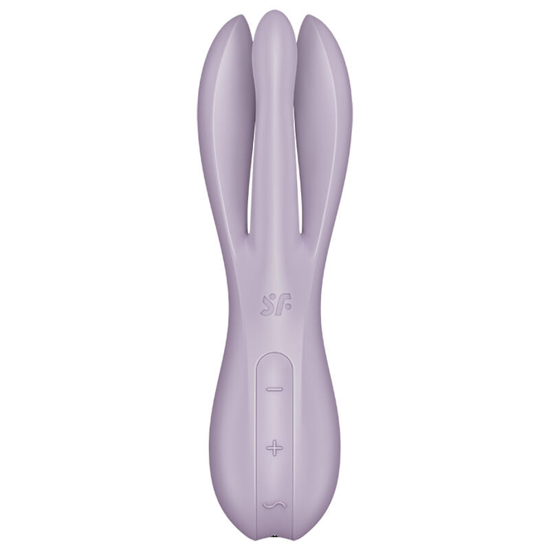 SATISFYER - VIBRADOR THREESOME 2 VIOLETA