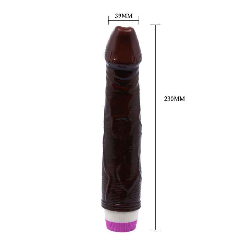 BAILE - VIBRADOR WAVES OF PLEASURE 23 CM CASTANHO