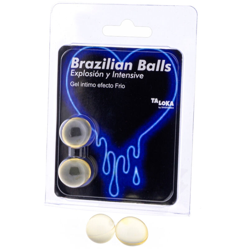 TALOKA - BRAZILIAN BALLS GEL EXCITANTE EFEITO FRIO E VIBRAÇÃO 2 BOLAS