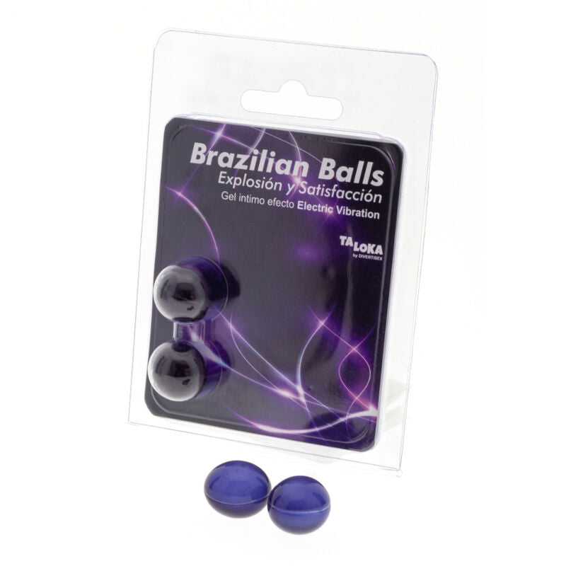 TALOKA - BRAZILIAN BALLS GEL EXCITANTE EFEITO VIBRAÇÃO ELÉCTRICA 2 BOLAS