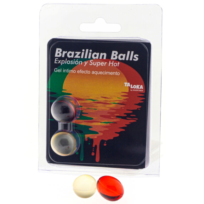 TALOKA - BRAZILIAN BALLS GEL EXCITANTE EFEITO SUPER QUENTE 2 BOLAS