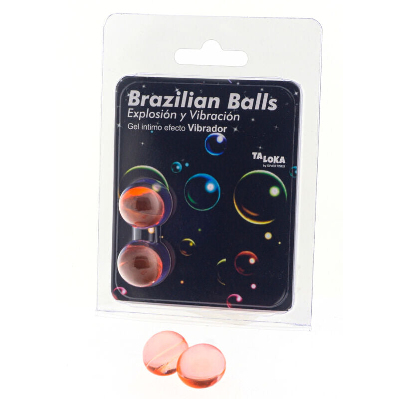 TALOKA - BRAZILIAN BALLS GEL EXCITANTE EFEITO VIBRAÇÃO 2 BOLAS