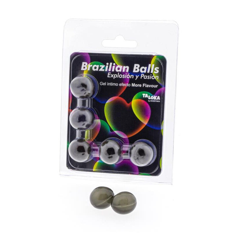 TALOKA - BRAZILIAN BALLS GEL EXCITANTE EFEITO MORE FLAVOUR 5 BOLAS