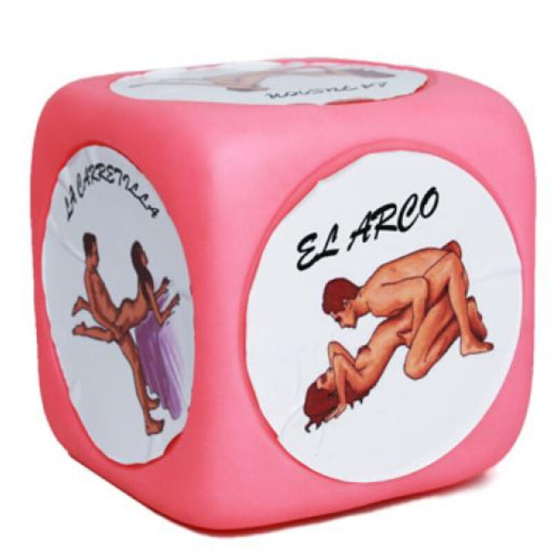 DIABLO PICANTE - DADO KAMASUTRA SUPER GRANDE DE POSIÇÕES COR-DE-ROSA