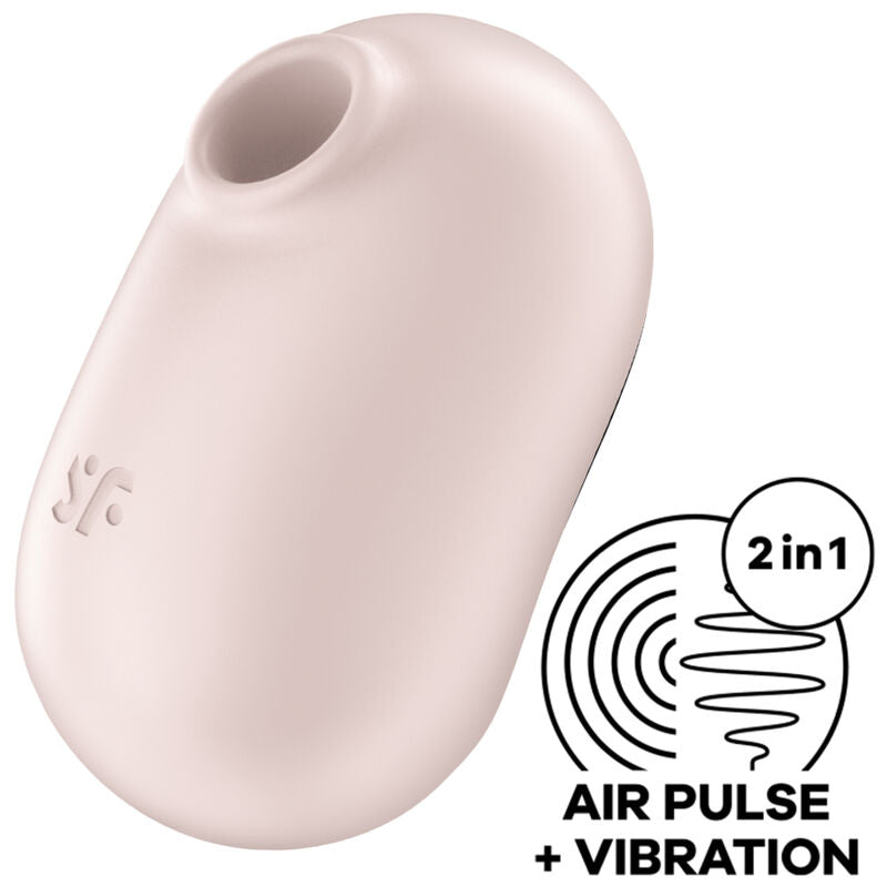 SATISFYER - PRO TO GO 2 ESTIMULADOR E VIBRADOR DUPLO ROXO