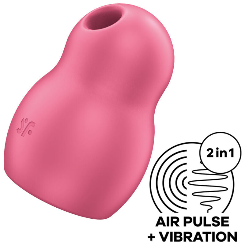 SATISFYER - PRO TO GO 1 ESTIMULADOR E VIBRADOR DUPLO VERMELHO