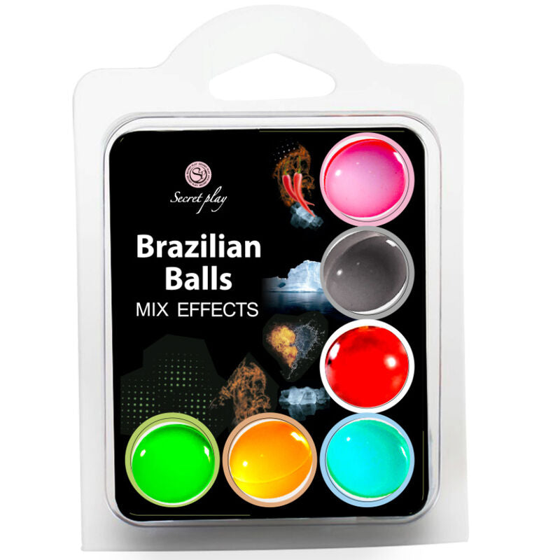 SECRETPLAY - SET 6 BRAZILIAN BALLS MIX EFEITOS