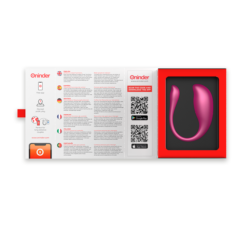 ONINDER - NAIROBI HUEVO PINK VIBRATOR - FREE APP