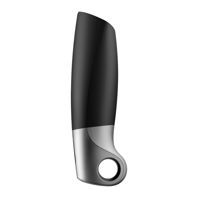 SATISFYER - POWER MASTURBADOR PRETO E PRATEADO
