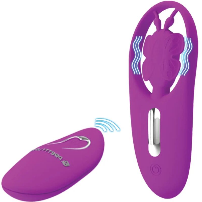 PRETTY LOVE - DANCING BORBOLETA ESTIMULADOR PARA TANGA COM CONTROLO REMOTO LILÁS