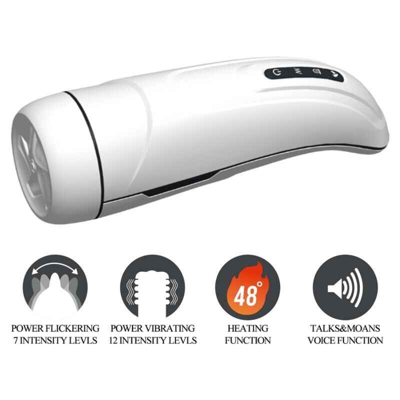 PRETTY LOVE - MASTURBADOR MASCULINO MARISSA VIBRAÇÃO, CALOR, VOZ E SUCÇÃO