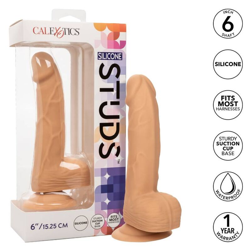 Calexotics - Silicone Studs 15.24 Cm Pele
