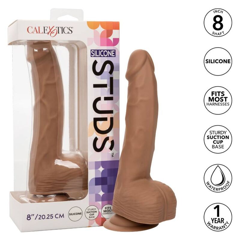 Calexotics - Pregos De Silicone 20.32 Cm Castanho