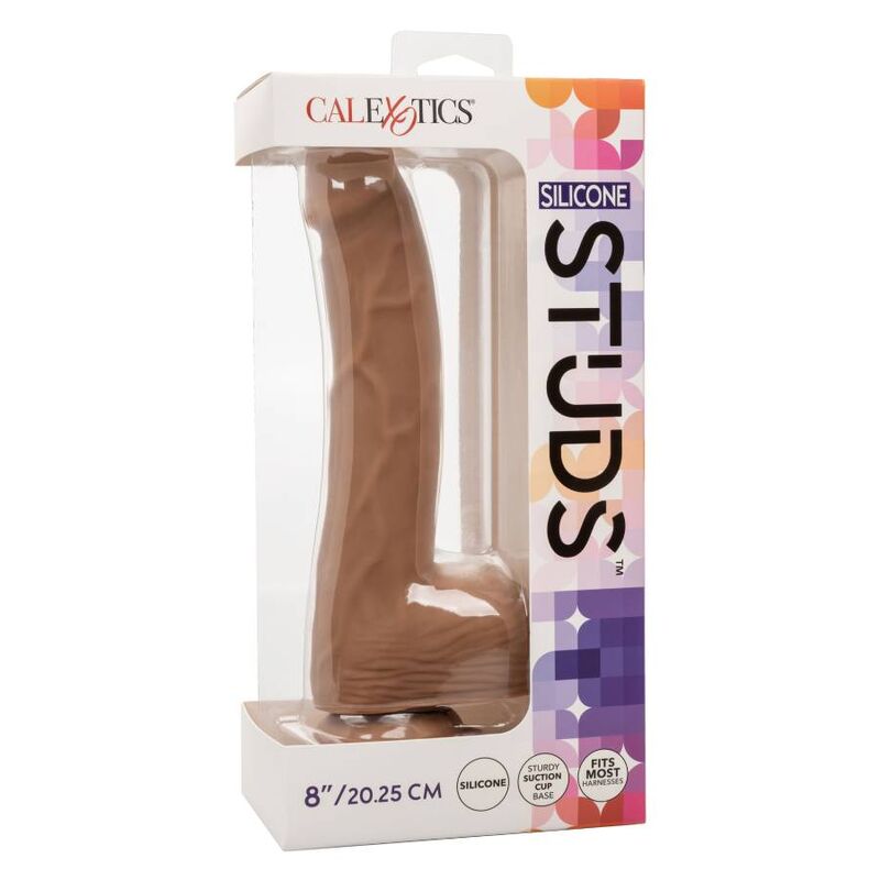 Calexotics - Pregos De Silicone 20.32 Cm Castanho