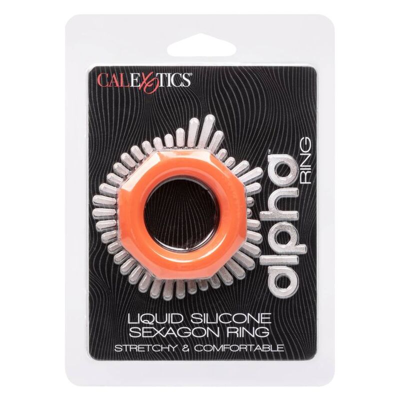 CALEXOTICS - ALPHA SEXAGON RING LARANJA