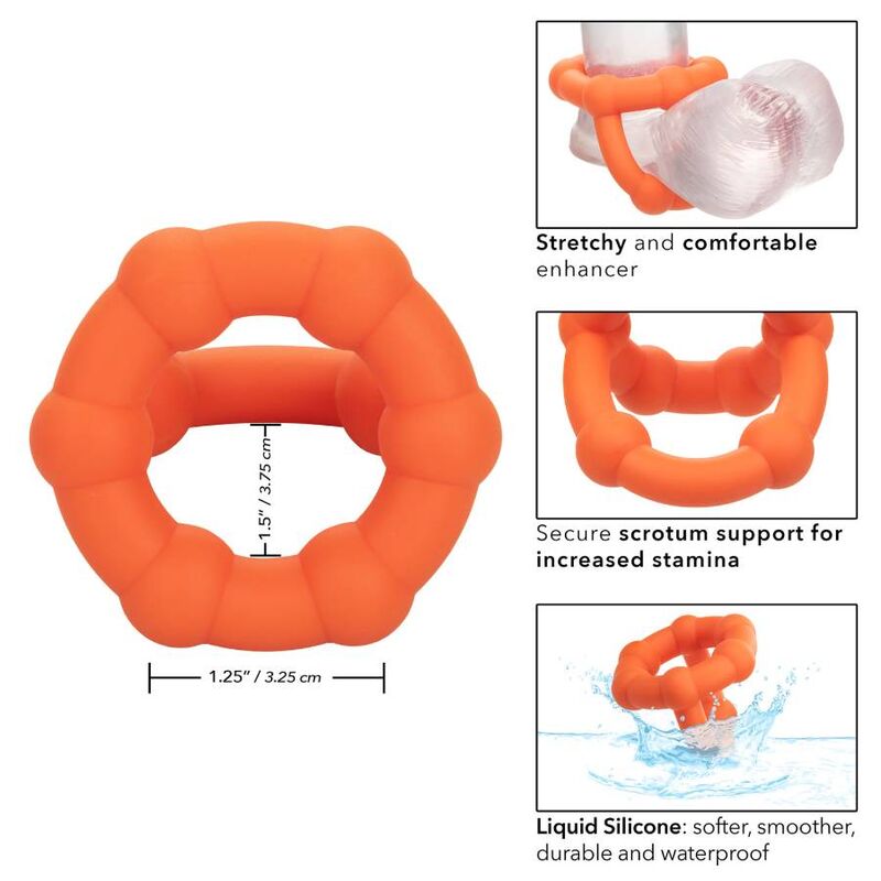 CALEXOTICS - ALPHA ALL STAR RING LARANJA