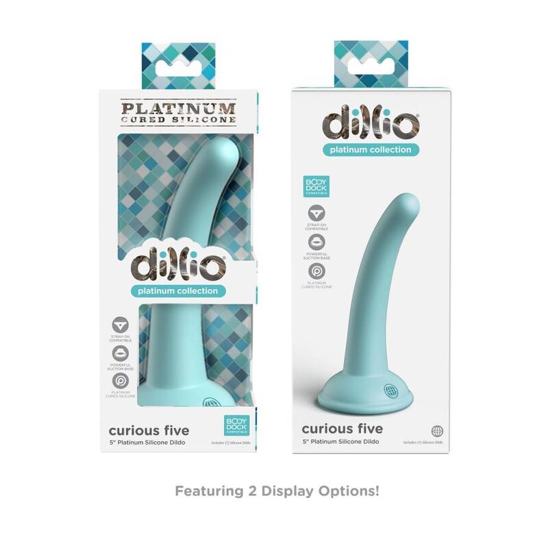 DILLIO - CURIOUS FIVE DILDO REALISTA 12,7 CM VERDE