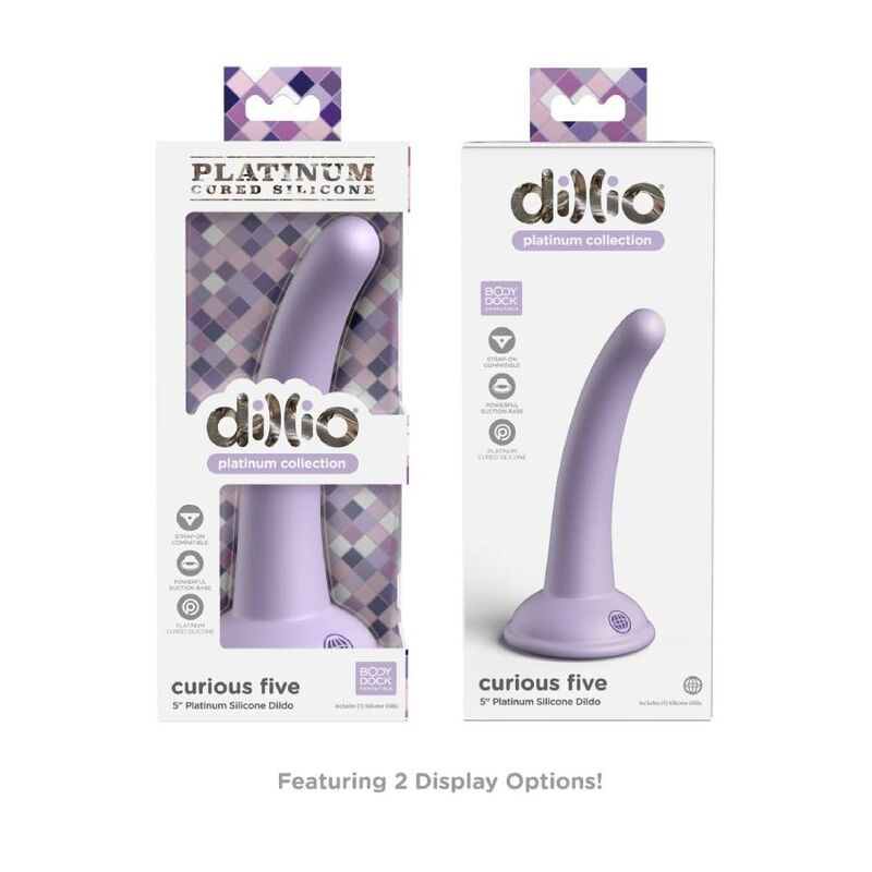 DILLIO - CURIOUS FIVE DILDO REALISTA 12,7 CM LILÁS