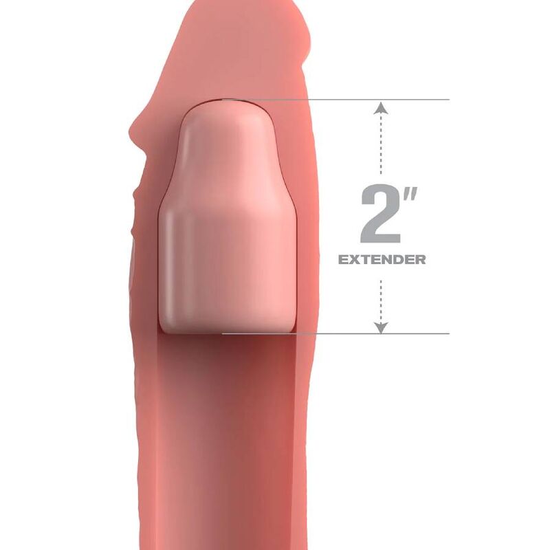 FANTASY X-TENSIONS - PIPEDREAMS EXTENSÃO COM STRAP 15.24 CM COR PELE