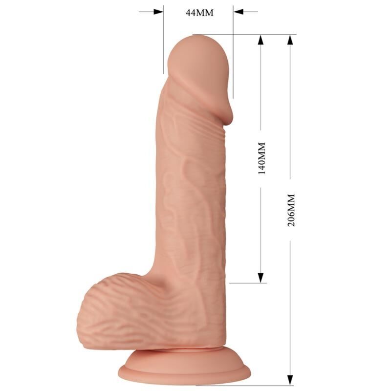 BAILE - BEAUTIFUL ENCOUNTER CATOBLEPAS DILDO REALISTA FLEXÍVEL 20.6 CM NATURAL