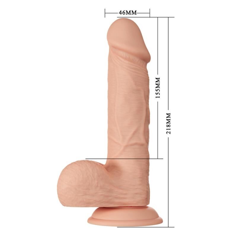 BAILE - BEAUTIFUL ENCOUNTER BAHAMUT DILDO REALISTA FLEXÍVEL 21.8 CM NATURAL