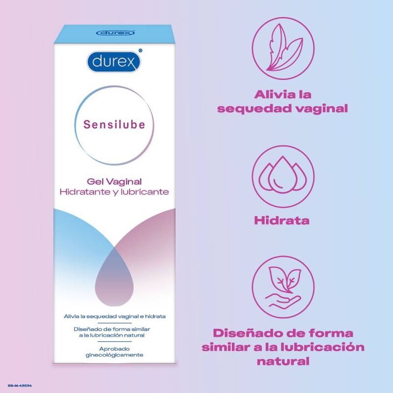 DUREX - SENSILUBE GEL HIDRATANTE E LUBRIFICANTE 40 ML