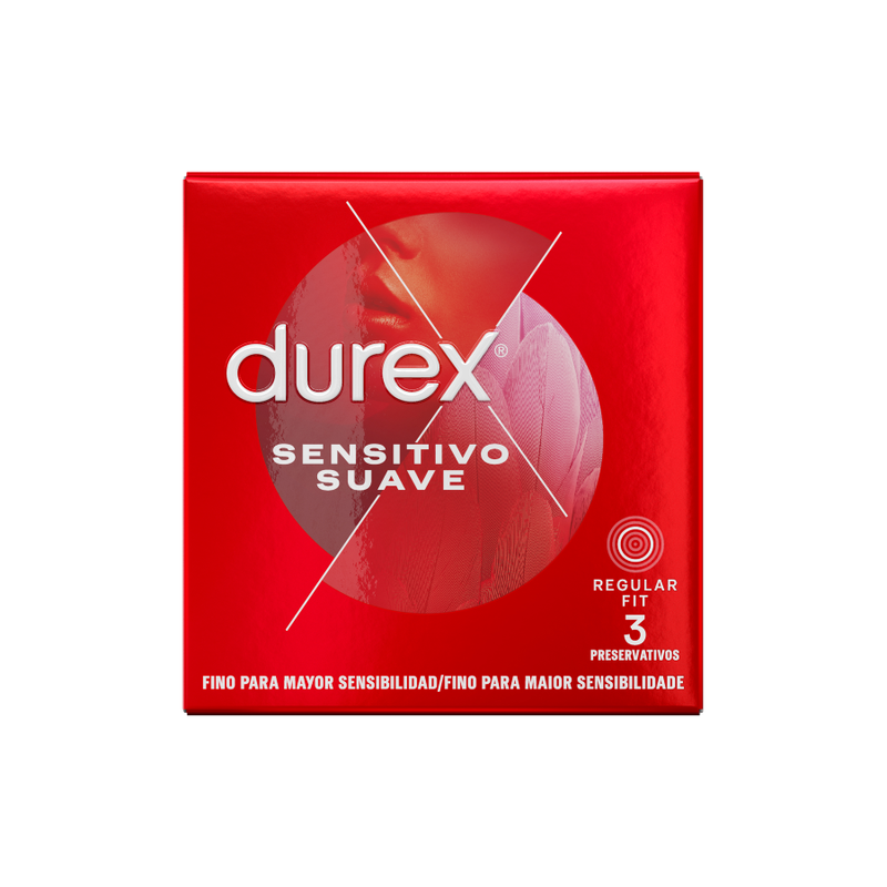 DUREX - SENSITIVO SUAVE 3 UNIDADES - Sex Shop Sexy