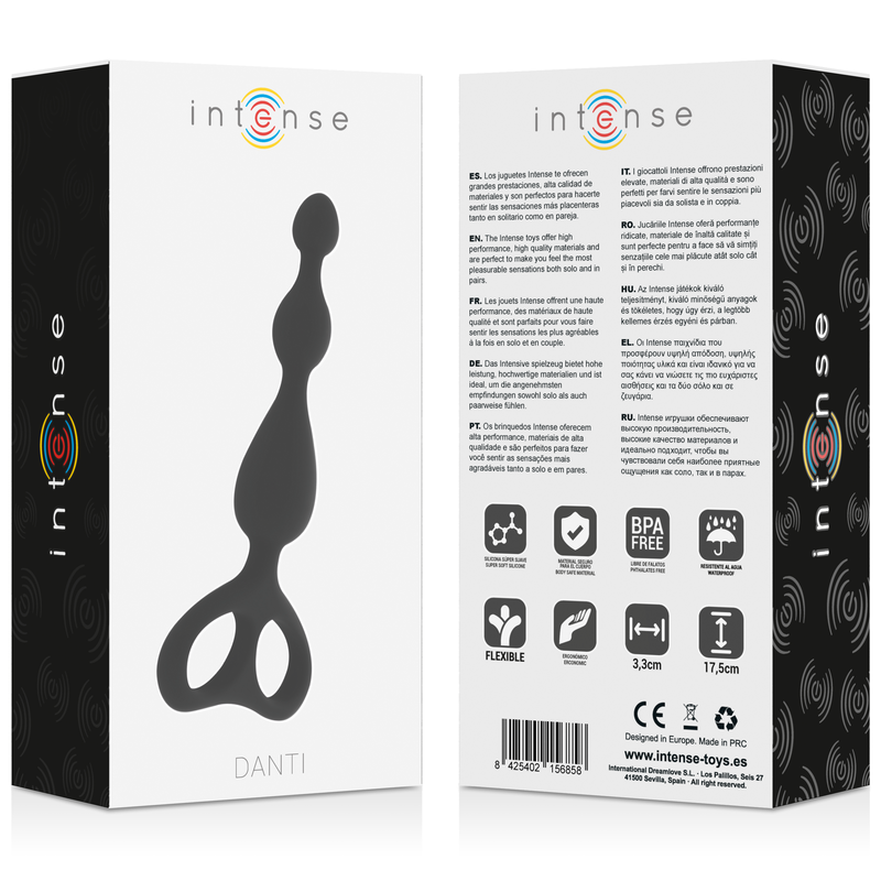 INTENSE - DANTI PLUG ANAL PRETO - Sex Shop Sexy