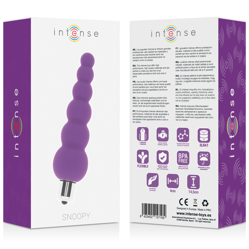 INTENSE - SNOOPY 7 VELOCIDADES SILICONE LILÁS