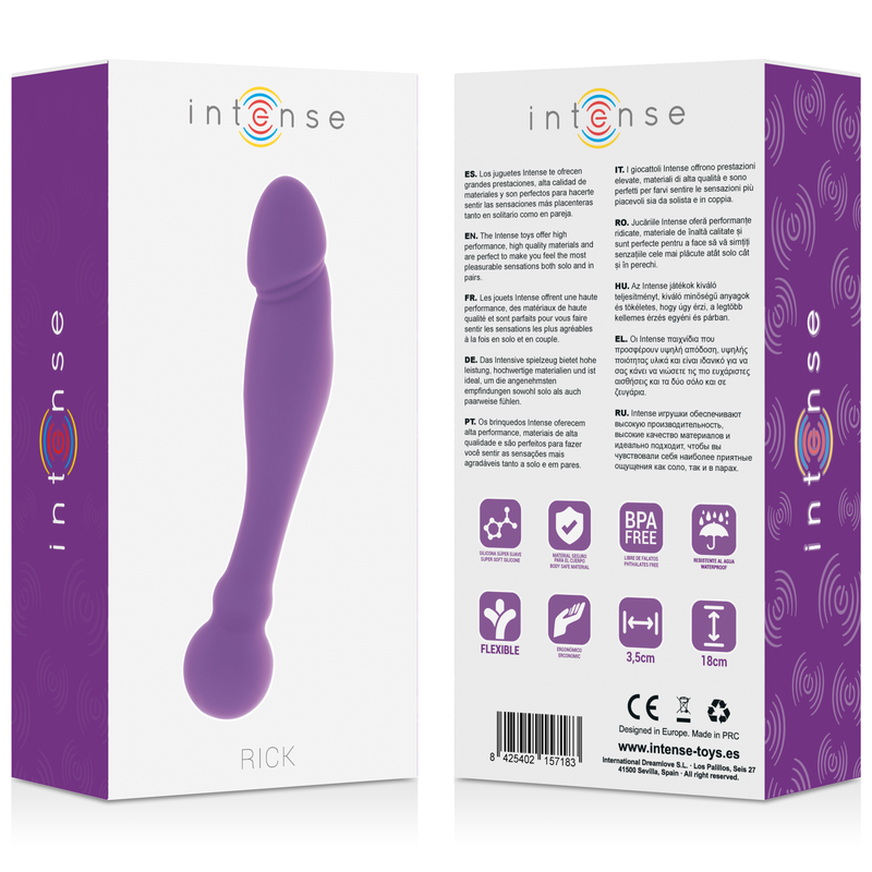 INTENSE - SILICONE RICK DUAL ROXO
