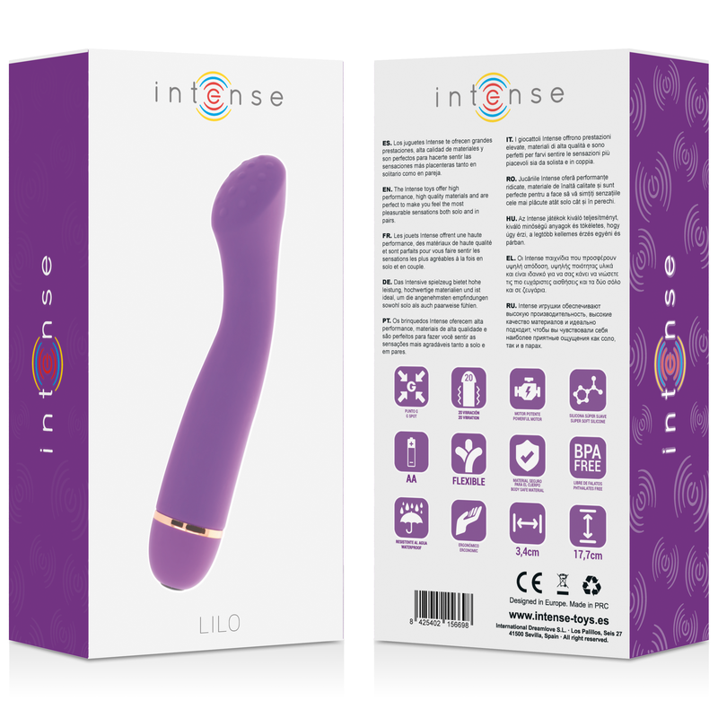 INTENSE - LILO 20 VELOCIDADES SILICONE LILÁS - Sex Shop Sexy