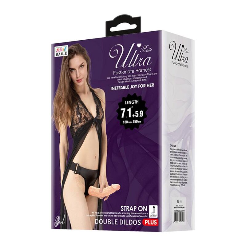 Baile - Ultra Apaixonado Dildos Duplos Com Arnês