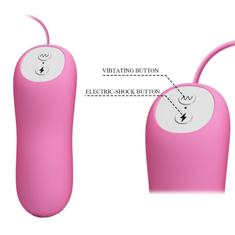 PRETTY LOVE - PINÇAS COM VIBRAÇÃO E ELETROCHOQUE ROSA