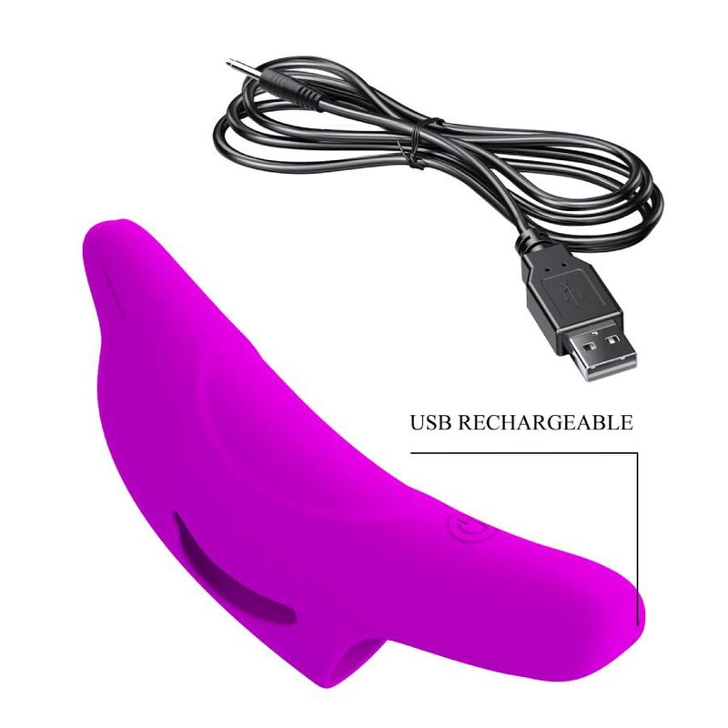 PRETTY LOVE - POWERFUL PURPLE FINGER STIMULATOR DELPHINI