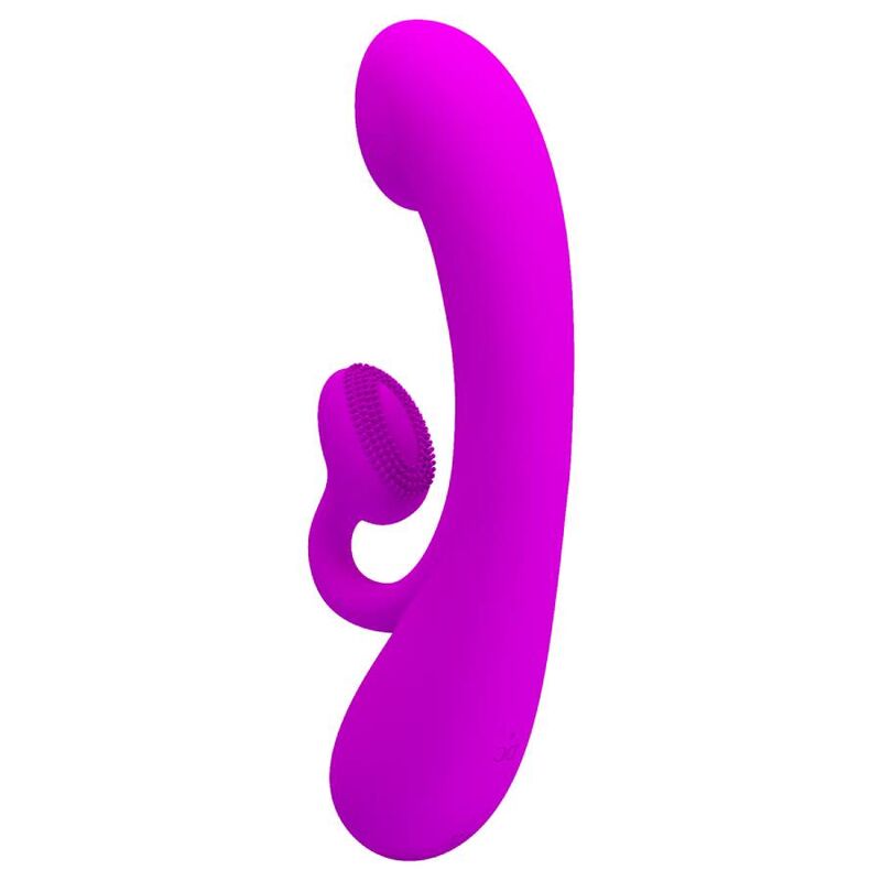 PRETTY LOVE - SINCERE VIBRADOR E ONDAS ESTIMULADORAS DE CLÍTORIS EM SILICONE ROXO