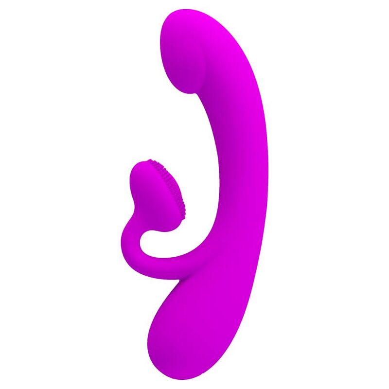 PRETTY LOVE - SINCERE VIBRADOR E ONDAS ESTIMULADORAS DE CLÍTORIS EM SILICONE ROXO