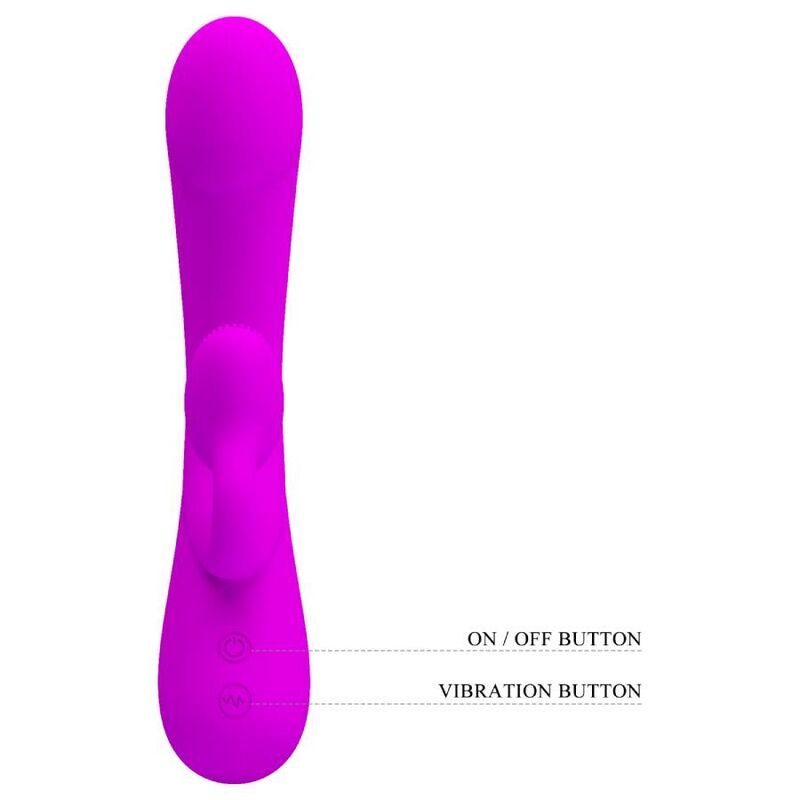 PRETTY LOVE - SINCERE VIBRADOR E ONDAS ESTIMULADORAS DE CLÍTORIS EM SILICONE ROXO