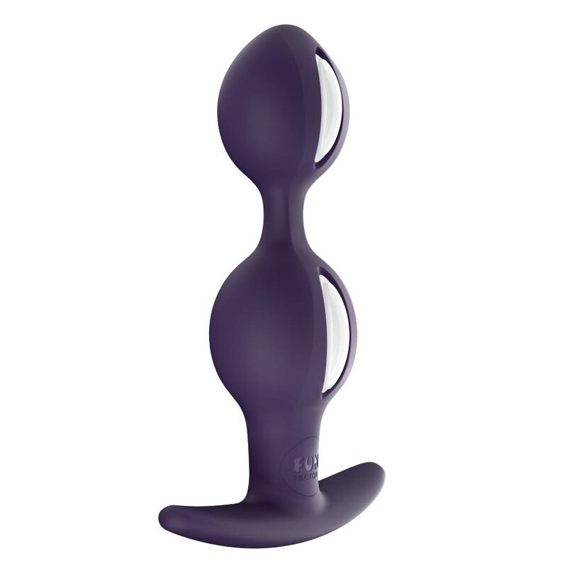 FUN FACTORY - B BALLS DUO BRANCO/ROXO ESCURO