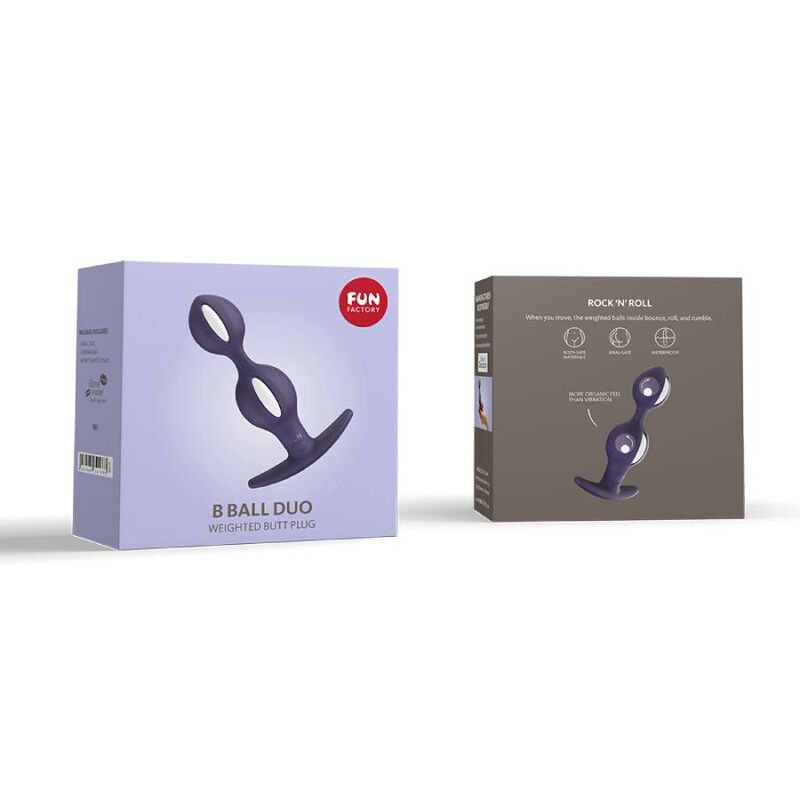 FUN FACTORY - B BALLS DUO BRANCO/ROXO ESCURO