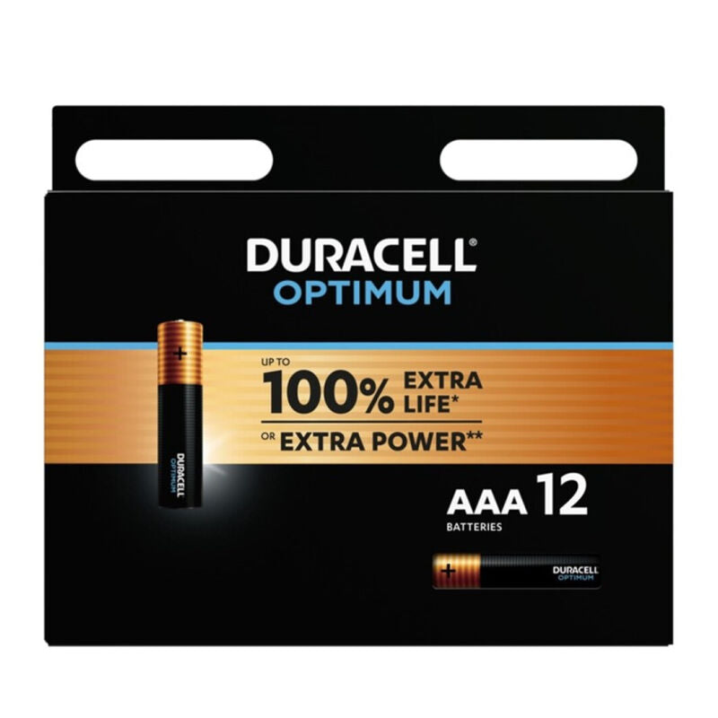 Duracell - Bateria Alcalina Optimum 200 Aaa Lr03 12 Unidade