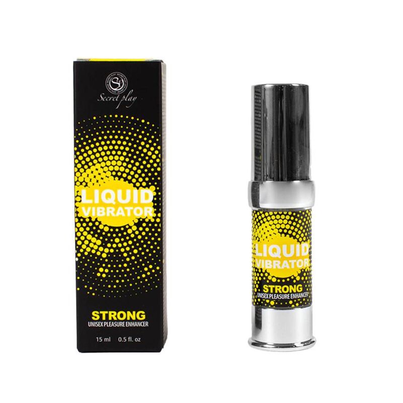 SECRETPLAY - VIBRADOR LÍQUIDO ESTIMULADOR UNISSEXO STRONG 15 ML - Sex Shop Sexy