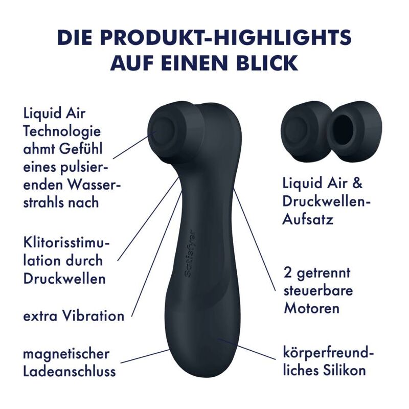 SATISFYER - PRO 2 GERAÇÃO 3 TECNOLOGIA LIQUID AIR GRANADA