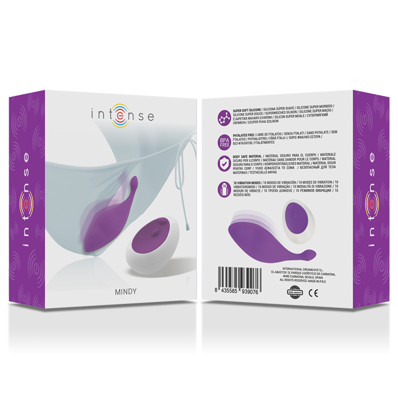INTENSE - MINDY TANGA COM CONTROLO REMOTO ROXO