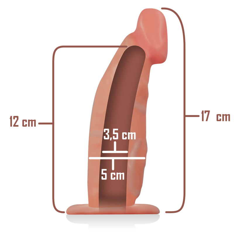 INTENSE - ARNÊS OCO COM DILDO 18 X 3.5 CM