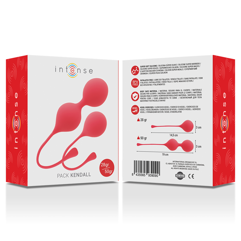INTENSE - BOLAS KEGEL CONJUNTO KENDALL VERMELHO